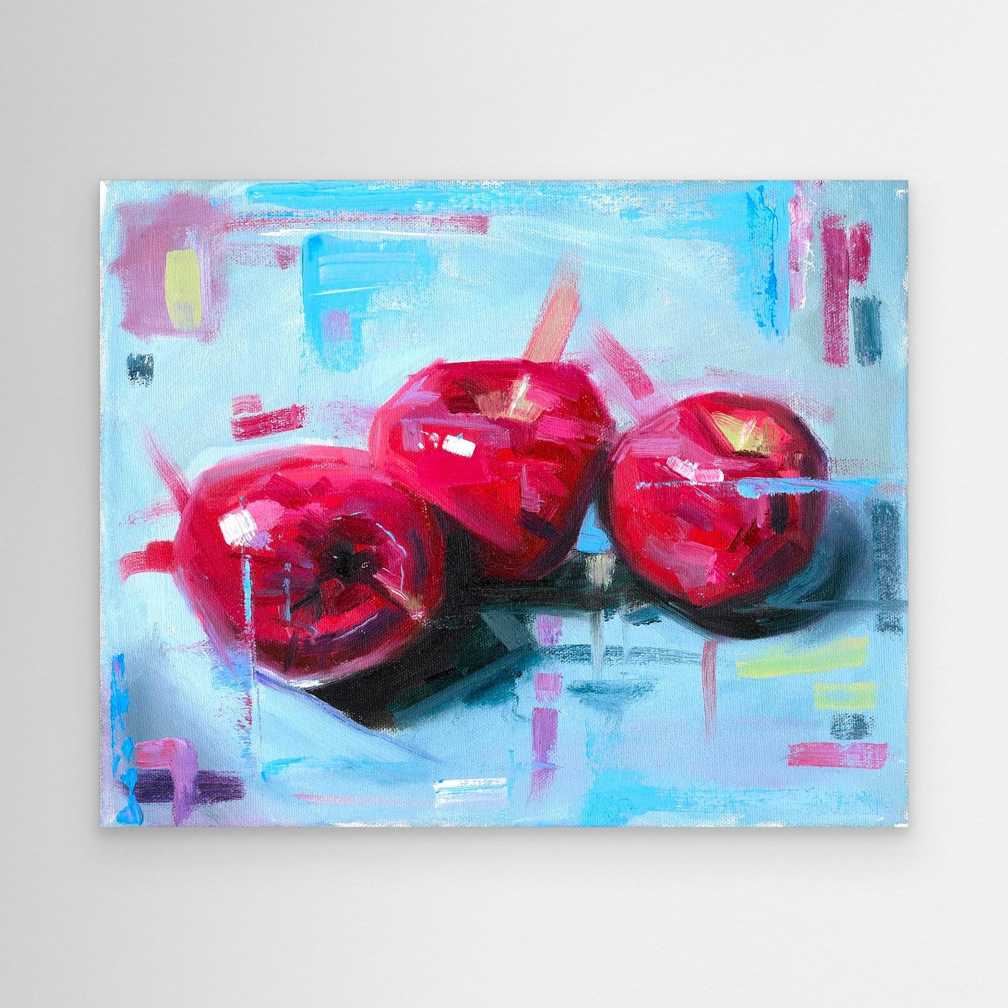 “3 Apples” Canvas Print - Stazzy 2015